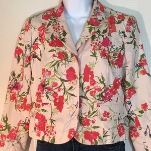 3/$20 PETITE SOPHISTICATE - Floral Blazer Jacket